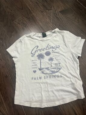 wild fable White Tee with Light Purple Text